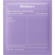 Гидрогелевая маска с ПДРН и икрой Biodance - Rejuvenating Caviar PDRN Real Deep Mask, 34 g