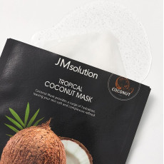 Смягчающая тканевая маска с экстрактом кокоса JMsolution - Tropical Coconut Mask