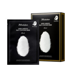 Маска для упругости кожи с протеинами шелка JMsolution Water Luminous Silky Cocoon Black Mask