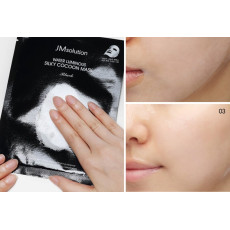 Маска для упругости кожи с протеинами шелка JMsolution Water Luminous Silky Cocoon Black Mask
