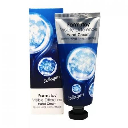 Крем для рук с коллагеном Farm Stay Visible Difference Hand Cream Collagen