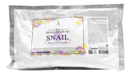 Альгинатная маска с муцином улитки Anskin Snail Modeling Mask