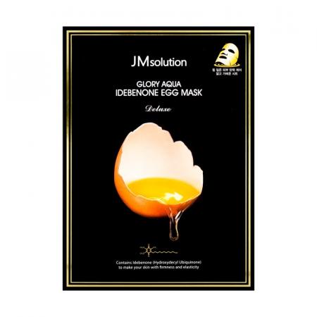 Осветляющая яичная тканевая маска с идебеноном JMsolution Glory Aqua Idebenone Egg Mask