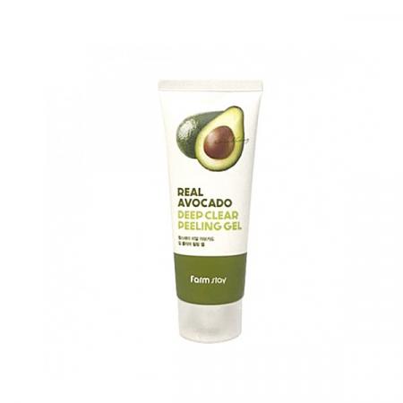 Пилинг гель с авокадо Farm Stay Real Deep Clear Peeling Gel - Avocado