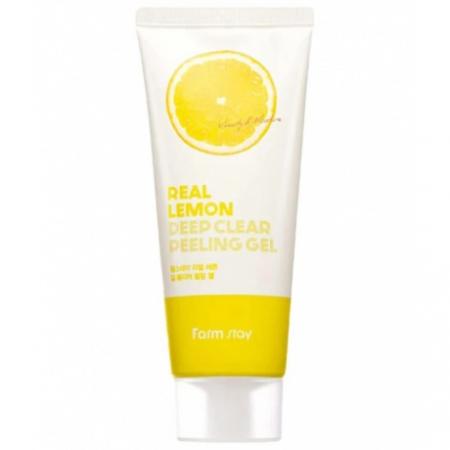 Пилинг гель с лимоном Farm Stay Real Deep Clear Peeling Gel - Lemon