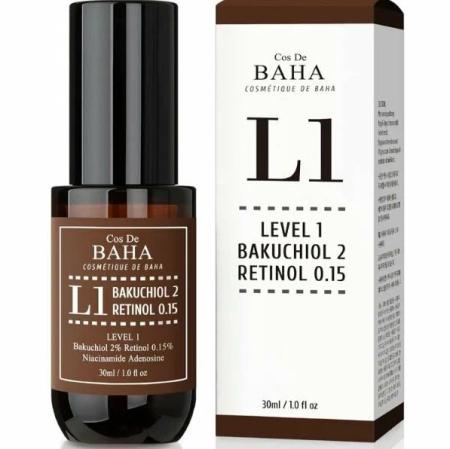 Омолаживающая сыворотка с бакучиолом и ретинолом Cos De Baha Bakuchiol & Retinol Serum
