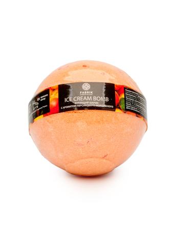 Шарик бурлящий для ванны Персиковое мороженое Fabrik Cosmetology