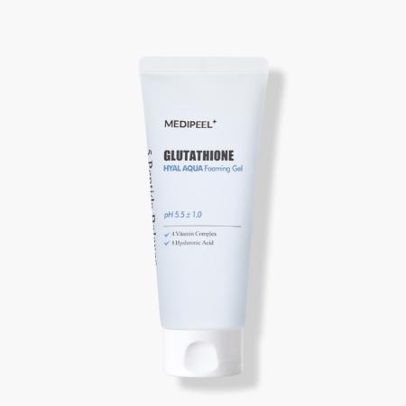 Увлажняющая пенка-гель для деликатного очищения с глутатионом Medi-Peel - Glutathione Hyal Aqua Foaming Gel Cleanser 