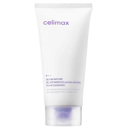 Слабокислотная очищающая пенка с центеллой Celimax - Derma Nature Relief Madecica pH Balancing Foam Cleansing
