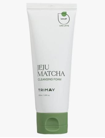 Слабокислотная пенка для умывания с чаем матча Trimay - Jeju Matcha Low pH Cleansing Foam