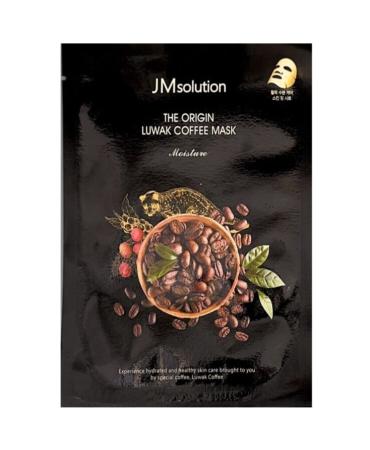 Тонизирующая тканевая маска с кофеином и копи-лувак JMsolution - The Origin Luwak Coffee Mask