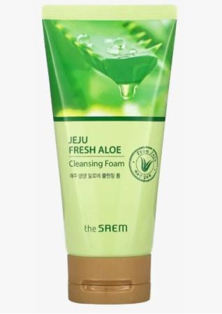 Пенка для умывания с алоэ The Saem - Jeju Fresh Aloe Cleansing Foam