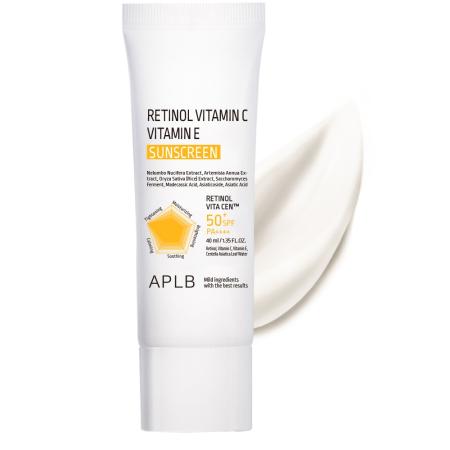 Cолнцезащитный крем с ретинолом и витаминами C и E SPF50+ PA++++ APLB - Retinol Vitamin C Vitamin E Sunscreen