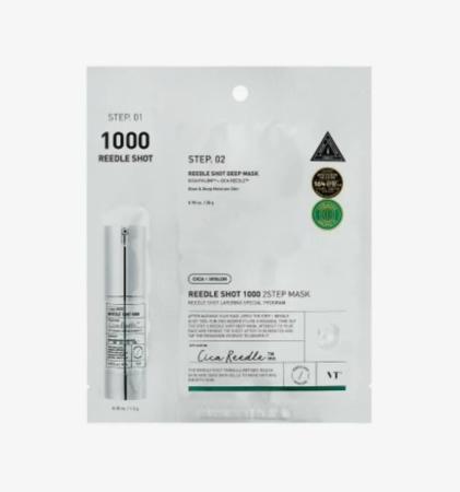 Интенсивная двухфазная маска с микроиглами 1000 VT Cosmetics - Reedle Shot 1000 2 Step Mask, 1,5g+25g