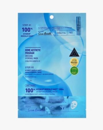 Увлажняющая гидрогелевая маска с микроиглами 100 VT Cosmetics - Hydrop Reedle Shot 100 2Step Hydrogel Mask, 1,5g+33g