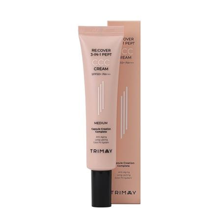 Тональный уходовый ССС крем с пептидами Trimay - Re:cover 3-in-1 Pept CCC Cream, 30 ml