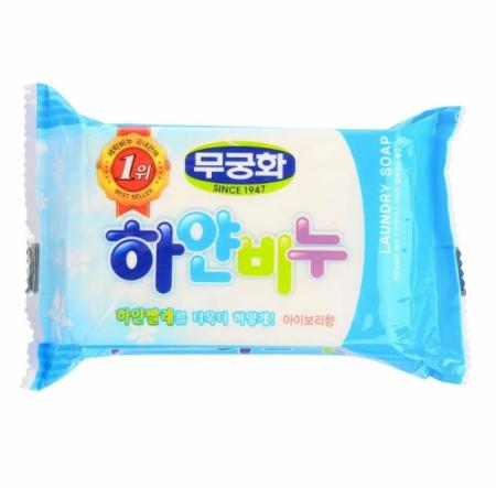 Мыло для стирки белых и цветных тканей Mukunghwa - White Soap, 230 g