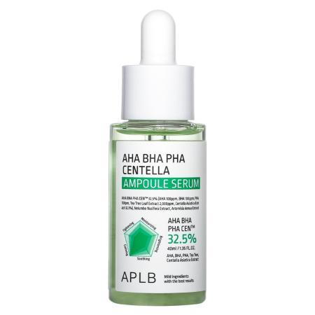 Отшелушивающая успокаивающая сыворотка с кислотами и центеллой APLB - AHA BHA PHA Centella Ampoule Serum, 40 ml