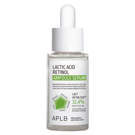 Антиоксидантная сыворотка для ровного тона с молочной кислотой и ретинолом APLB - Lactic Acid Retinol Ampoule Serum, 40 ml