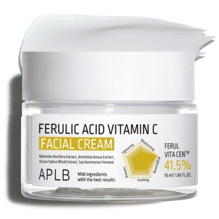 Антиоксидантный крем с феруловой кислотой и витамином С APLB - Ferulic Acid Vitamin C Facial Cream, 55 ml