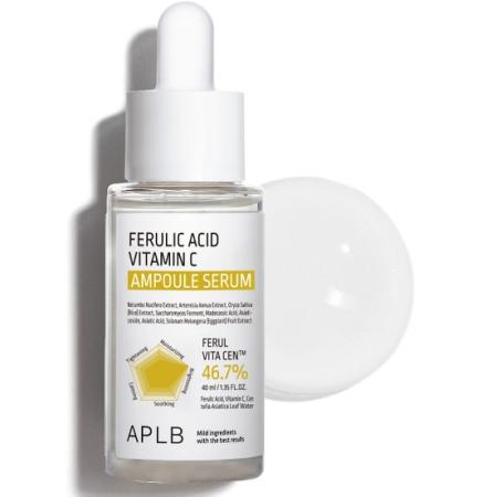 Антиоксидантная сыворотка с феруловой кислотой и витамином С APLB - Ferulic Acid Vitamin C Ampoule Serum, 40 ml