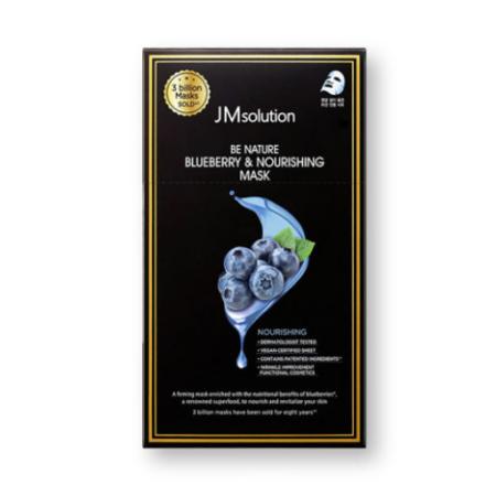 Питательная маска для уставшей кожи с черникой JMsolution - Be Nature Blueberry & Nourishing Mask, 24 ml