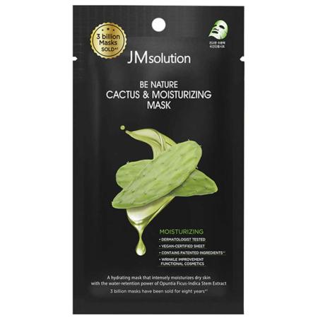 Увлажняющая маска для сухой кожи с экстрактом кактуса JMsolution - Be Nature Cactus & Moisturizing Mask, 24 ml