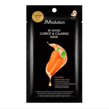 Антиоксидантная успокаивающая маска с экстрактом моркови JMsolution - Be Nature Carrot & Calming Mask, 24 ml