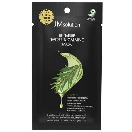 Очищающая успокаивающая маска с экстрактом чайного дерева JMsolution - Be Nature Teatree & Calming Mask, 24 ml