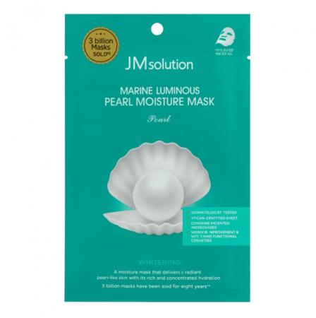 Маска для лица тканевая увлажняющая с экстрактом жемчуга JMsolution - Marine Luminous Pearl Moisture Mask, 24 ml