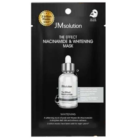 Осветляющая тканевая маска для лица с ниацинамидом JMsolution - The Effect Niacinamide & Whitening Mask, 24 ml 