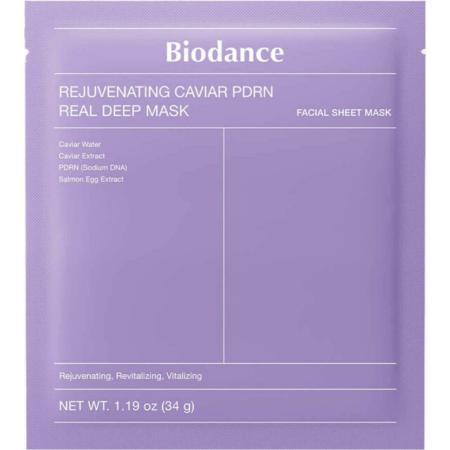 Гидрогелевая маска с ПДРН и икрой Biodance - Rejuvenating Caviar PDRN Real Deep Mask, 34 g