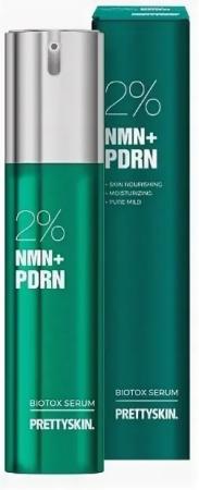 Антивозрастная омолаживающая сыворотка с ПДРН Prettyskin - NMN+PDRN Biotox Serum 2%, 50 g