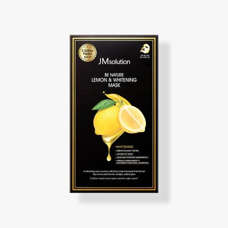 Тканевая маска с экстрактом лимона осветляющая JMsolution - Be Nature Lemon & Whitening Mask, 24 ml