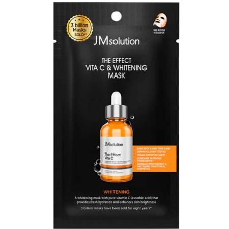 Тканевая маска с витамином С с отбеливающим эффектом JMsolution - Be Nature Vita C & Whitening Mask, 24 ml