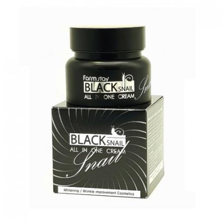 Крем для лица с черной улиткой Farm Stay Black Snail All In One Cream